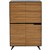NOVARA CABINET 4 DOOR 1224 X 425 X 1750MM ZEBRANO TIMBER VENEER