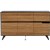 NOVARA CREDENZA 6 DOOR 1825 X 425 X 1250MM ZEBRANO TIMBER VENEER