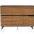 NOVARA CABINET 6 DOOR 1825 X 425 X 1750MM ZEBRANO TIMBER VENEER
