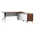 POTENZA MANAGER DESK WITH BUFFET RIGHT HAND RETURN 2150 X 1850 X 750MM CASNANWHITE