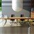 NOVARA BOARDROOM TABLE WITH CABLE BOX 3000 X 1200 X 750MM ZEBRANO TIMBER VENEER