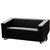 CUBE SOFA LOUNGE THREE SEATER BLACK