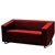 CUBE SOFA LOUNGE THREE SEATER RED
