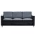 MARCUS LOUNGE THREE SEATER BLACK