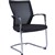 SPENCER VISITOR CHAIR MESH BACK CANTILEVER BASE ARMS BLACK