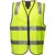 PRIME MOVER MZ102 HIVIS VEST ZIPPER CLOSURE REFLECTIVE TAPE