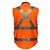 PRIME MOVER HV214X POLAR FLEECE VEST REVERSIBLE WATERPROOF LINED DAYNIGHT X BACK