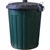 ITALPLAST GARBAGE BIN WITH LID 75 LITRE GREENBLACK