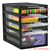 ITALPLAST OFFICE ORGANISER CABINET 4 DRAWER 255 X 165 X 230MM BLACK