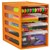 ITALPLAST OFFICE ORGANISER CABINET 4 DRAWER 255 X 165 X 230MM MANDARIN