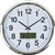 ITALPLAST WALL CLOCK WITH LCD DISPLAY 430MM WHITE  CHROME