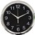 ITALPLAST WALL CLOCK 300MM BLACK  CHROME