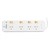 ITALPLAST POWER BOARD 4 OUTLET INDIVIDUAL SWITCHES 1M WHITE