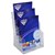 ITALPLAST BROCHURE HOLDER 3TIER A4 CLEAR