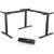 INFINITY ELECTRIC HEIGHT ADJUSTABLE CORNER WORKSTATION DESK 3 MOTOR BLACK FRAME ONLY