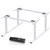 INFINITY ELECTRIC HEIGHT ADJUSTABLE DESK 4 MOTOR WHITE FRAME ONLY