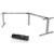 INFINITY ELECTRIC HEIGHT ADJUSTABLE CORNER WORKSTATION DESK 120 DEG 3 MOTOR SILVER FRAME ONLY