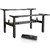 INFINITY ELECTRIC HEIGHT ADJUSTABLE DESK BACK 2 BACK 4 MOTOR BLACK FRAME ONLY
