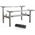 INFINITY ELECTRIC HEIGHT ADJUSTABLE DESK BACK 2 BACK 4 MOTOR SILVER FRAME ONLY