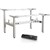 INFINITY ELECTRIC HEIGHT ADJUSTABLE DESK BACK 2 BACK 4 MOTOR WHITE FRAME ONLY
