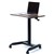 INFINITY PNEUMATIC LECTURN DESK WITH CASTORS 700 X 480MM BLACK