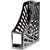 ITALPLAST GREENR RECYCLED MAGAZINE STAND BLACK