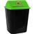ITALPLAST SWING TOP WASTE SEPARATION BIN ORGANICS 32 LITRE BLACKGREEN