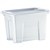 ITALPLAST STORAGE MODULAR STORAGE BOX WITH LID 2 LITRE GRAPHITE