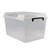 ITALPLAST STORAGE BOX WITH LID 48 LITRE CLEAR