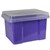 ITALPLAST FILE STORAGE BOX 32 LITRE GRAPECLEAR LID