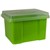 ITALPLAST FILE STORAGE BOX 32 LITRE LIMECLEAR LID