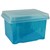 ITALPLAST FILE STORAGE BOX 32 LITRE TINTED BLUECLEAR LID
