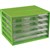 ITALPLAST DOCUMENT CABINET 5 DRAWER 255 X 330 X 230MM A4 LIME
