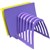 ITALPLAST PLASTIC STEP FILE ORGANISER GRAPE