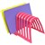 ITALPLAST PLASTIC STEP FILE ORGANISER WATERMELON
