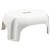 ITALPLAST PLASTIC SINGLE STEP STOOL 296 X 387 X 210MM WHITE