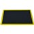 ITALPLAST ANTIFATIGUE BUBBLE MAT 600 X 900MM BLACKYELLOW BORDER