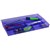 ITALPLAST DRAWER TIDY 8 COMPARTMENT TINTED PURPLE