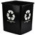 ITALPLAST GREENR TIDY BIN RECYCLE ONLY 15 LITRE BLACK
