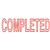 DESKMATE PREINKED MESSAGE STAMP COMPLETED RED