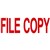 DESKMATE PREINKED MESSAGE STAMP FILE COPY RED