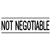 DESKMATE PREINKED MESSAGE STAMP NOT NEGOTIABLE BLACK