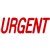 DESKMATE PREINKED MESSAGE STAMP URGENT RED