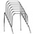 JPM WIRE DESK TOP SORTER 6 SLOT 120 X 205 X 175MM SILVER