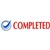 DESKMATE PREINKED MESSAGE STAMP COMPLETED BLUERED
