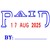 DESKMATE SELFINKING DATE STAMP PAID BLUERED