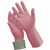 OATES SILVER LINED RUBBER GLOVES SIZE 8 PINK