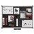 JUSTICK NOTICE BOARD ELECTRO ADHESION LARGE XCU FRAME 900 X 1200MM BLACK
