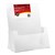 DEFLECTO BROCHURE HOLDER EXTRA CAPACITY FREE STANDING A4 CLEAR