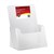 DEFLECTO BROCHURE HOLDER EXTRA CAPACITY FREE STANDING A5 CLEAR